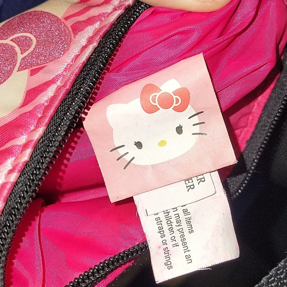 HELLO KITTY GIRLS PLAY PURSE PINK ZEBRA